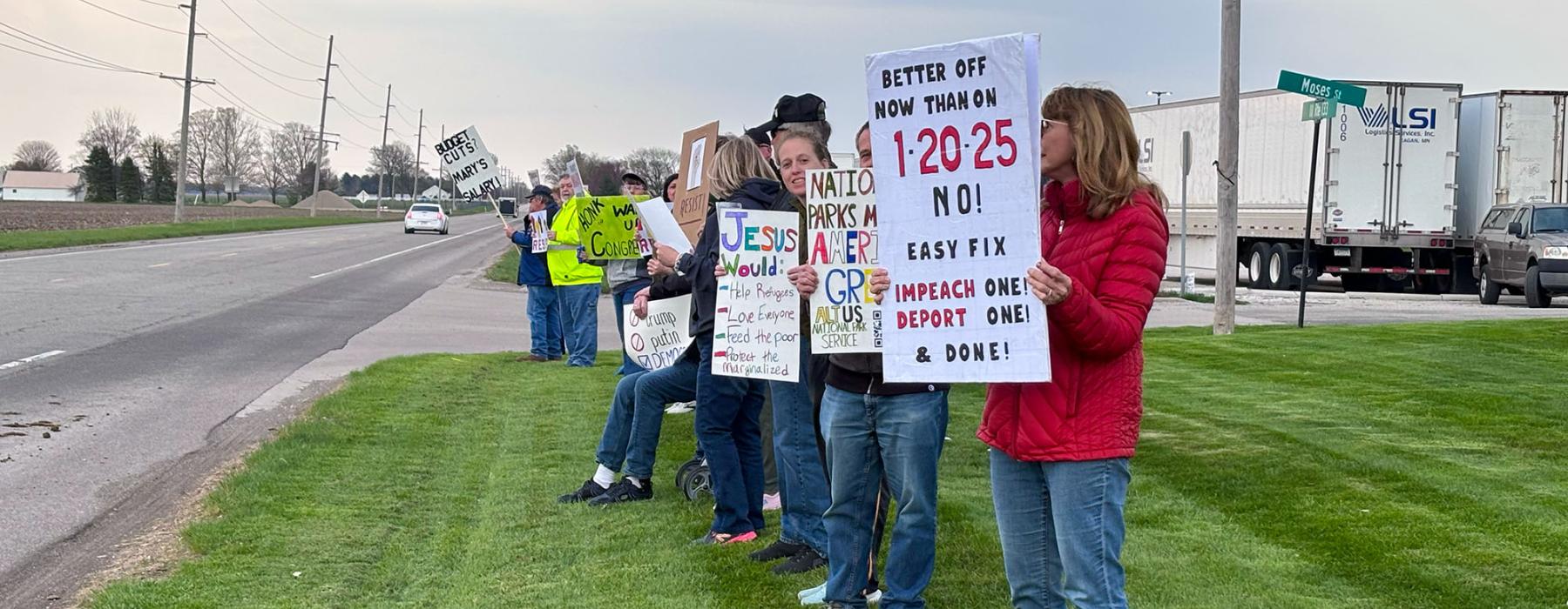 Protest in Charleston, IL