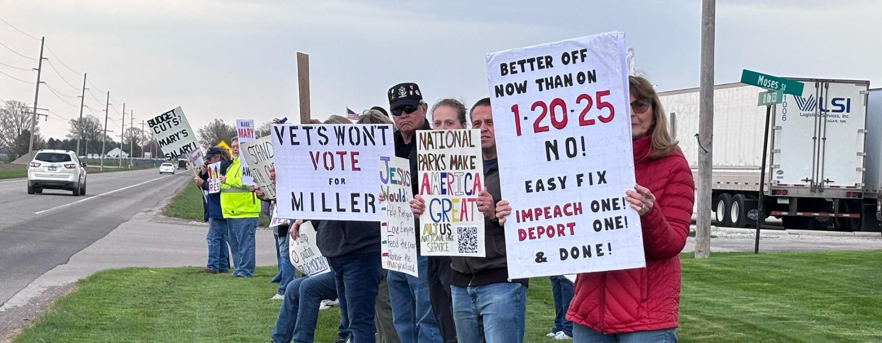 Protest in Charleston, IL