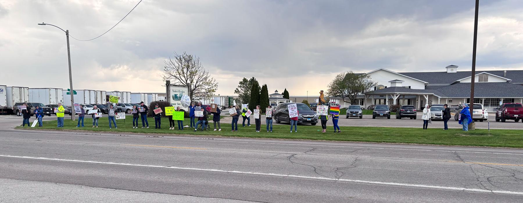 Protest in Charleston, IL