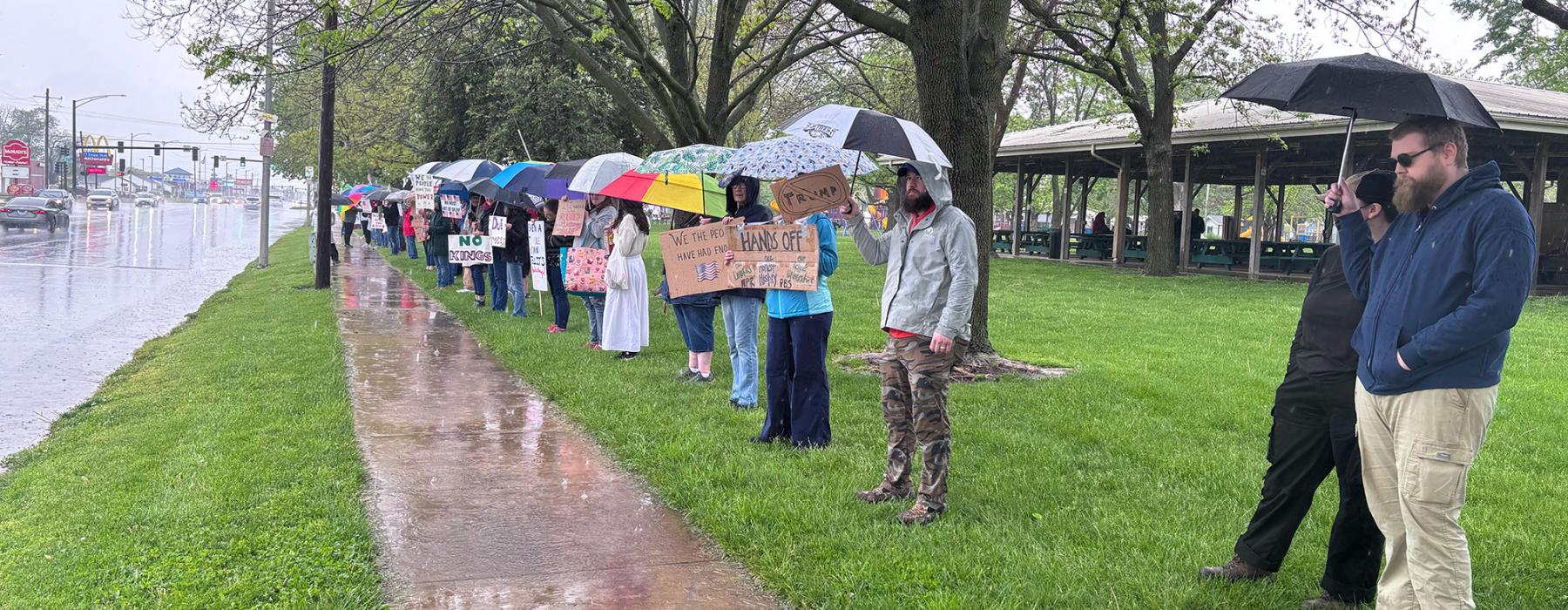 Protest in Charleston, IL