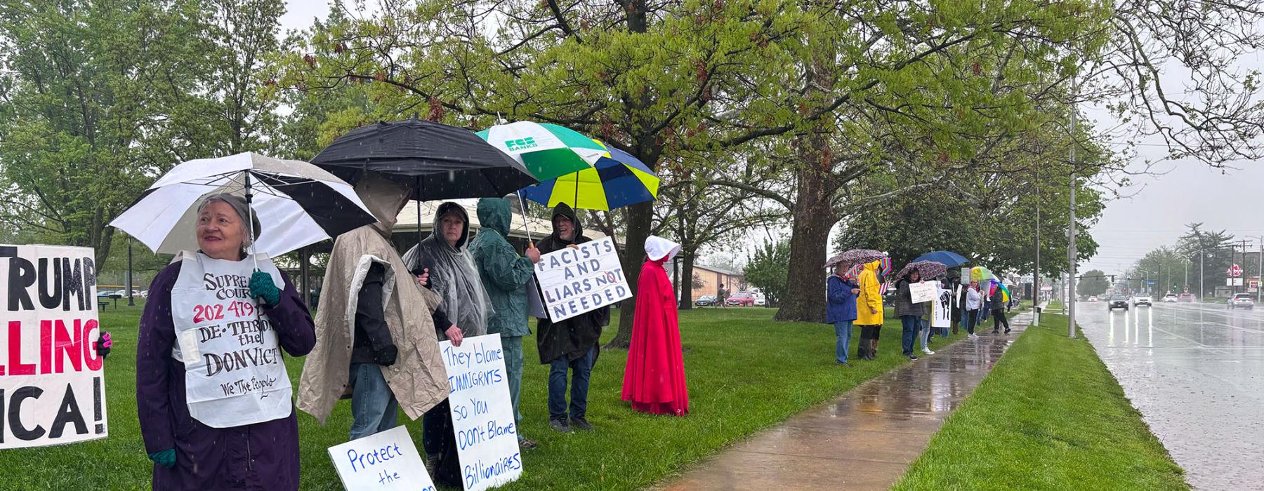 Protest in Charleston, IL